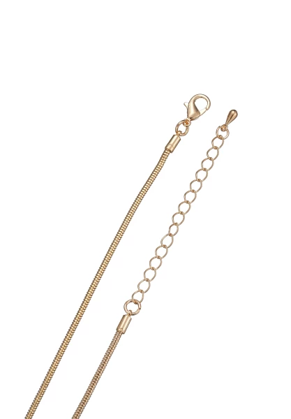 Leslii Lange Kette Glitzer Ringe Gold Valentinstagsangebot