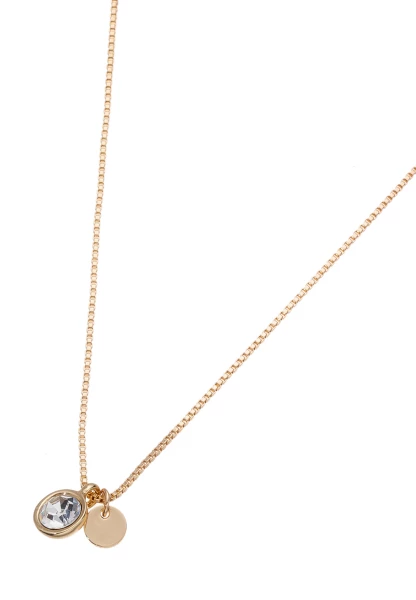 Leslii Kurze Kette Glitzer Glasstein Gold Top Angebot