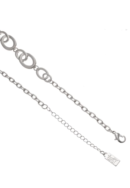 Leslii Kurze Halskette Glieder Collier Silber Blitzangebot