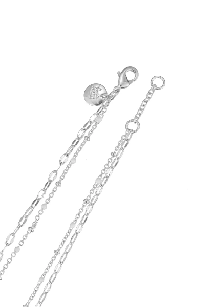 Leslii kurze Layering-Kette Recycled versilbert Sonderangebote