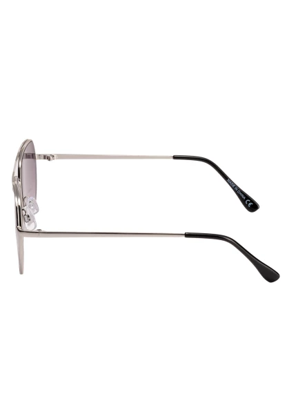 Leslii Sonnenbrille Pilotenbrille Damen Sunglasses Designerbrille in Schwarz Neueste Stile