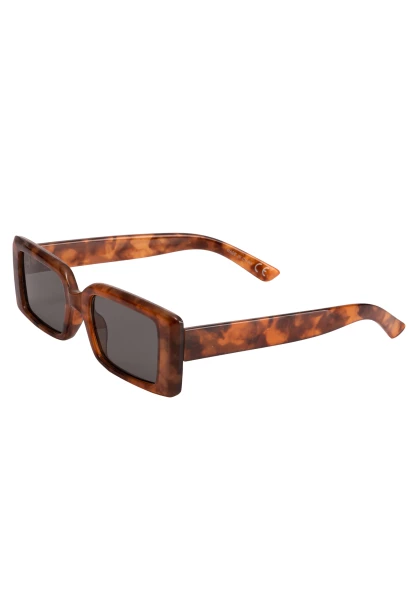 Leslii Sonnenbrille 90ies eckige Brille Damen Sunglasses Designerbrille in Braun Zeitbegrenzte Promotion