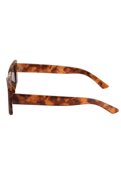 Leslii Sonnenbrille 90ies eckige Brille Damen Sunglasses Designerbrille in Braun Zeitbegrenzte Promotion