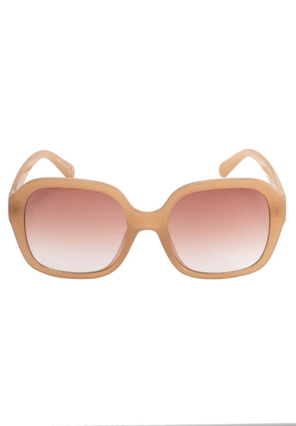 Leslii Sonnenbrille Retro Look Damen Sunglasses Designerbrille in Beige Bis zu 50% Rabatt