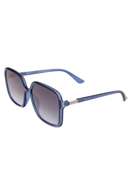 Leslii Sonnenbrille Damen Square eckig blaue Designerbrille Sunglasses Kunststoff Metall Blau Nur für heute