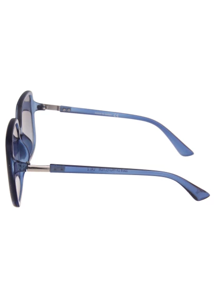 Leslii Sonnenbrille Damen Square eckig blaue Designerbrille Sunglasses Kunststoff Metall Blau Nur für heute