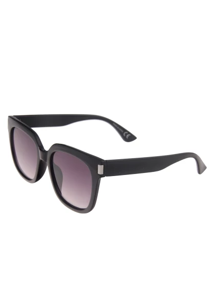 Leslii Sonnenbrille Damen Statement schwarze Designerbrille Sunglasses Kunststoff Schwarz Vierteljährliche Förderung