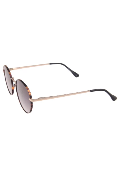 Leslii Sonnenbrille Damen schwarze Boho-Brille Muster Designerbrille Sunglasses Metall Gold Schwarz Bis zu 55% Rabatt