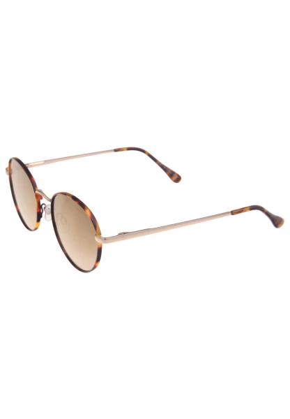 Leslii Sonnenbrille Damen braune Boho-Brille Muster Designerbrille Sunglasses Metall Gold Braun Discount Store für neue Produkte
