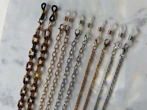 Leslii Brillenkette Gliederkette Gold Rabatte dieses Monats