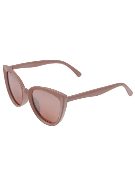 Leslii Sonnenbrille Cateye Damen Sunglasses Designerbrille in Altrosa Auslauf