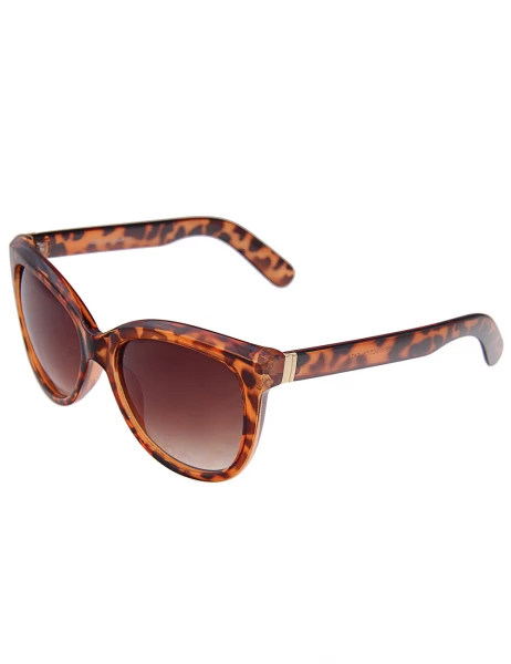 Leslii Sonnenbrille Classic Fashion Horn-Look in Braun Fabrikverkauf