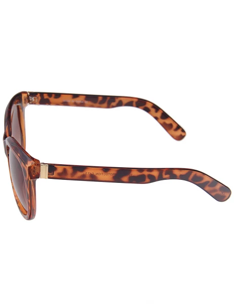 Leslii Sonnenbrille Classic Fashion Horn-Look in Braun Fabrikverkauf