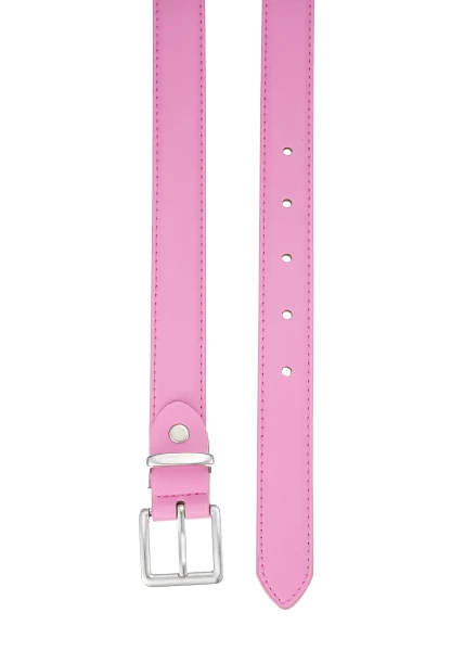 Leslii schmaler Gürtel Leder/PU | Pink Meist gekauft
