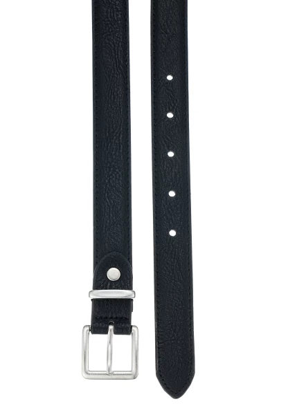 Leslii schmaler Gürtel Leder/PU | Schwarz Fabrikpreis