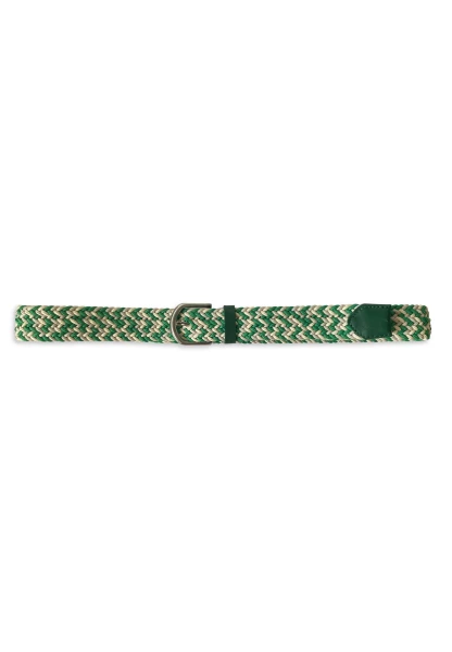 -50% SALE Leslii Stretchgürtel Damen Gürtel Leder-Gürtel Flechtgürtel Grün Creme Vatertagsangebot