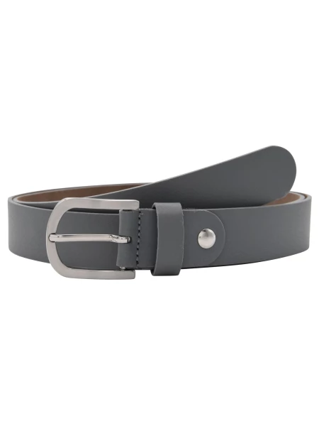 Leslii Premium Gürtel echter Leder-Gürtel grauer Gürtel Kalbs-Nappaleder Breite 3cm Narbung Grau Sil Neueste Stile