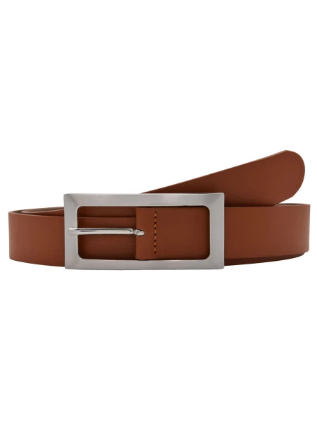 Leslii Premium Gürtel echter Leder-Gürtel brauner Gürtel Breite 3cm Kalbs-Nappaleder Narbung Cognac Riesige Rabatte