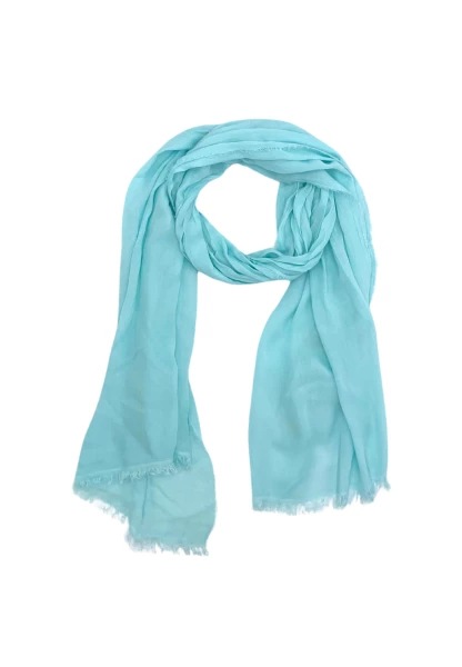 Leslii Schal Uni Viskose Bambus in Aqua Hotsell