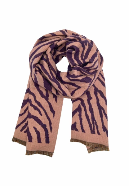 Leslii Schal mit Zebra-Muster Lila Günstig kaufen