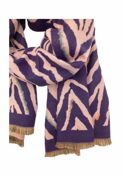 Leslii Schal mit Zebra-Muster Lila Günstig kaufen