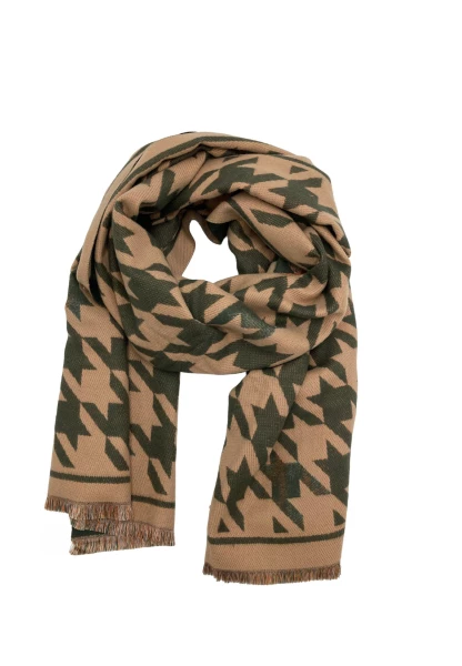 Leslii Schal mit Pepita-Muster Oliv Beige Exklusivangebot