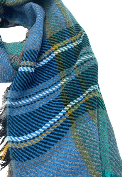 Leslii karierter Schal Blau Cyber Monday