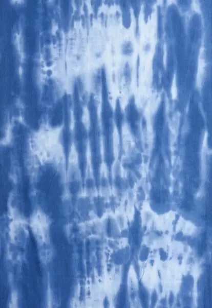 Leslii Schal Fransen Batik Blau Muttertagsangebot