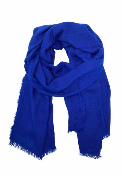 Leslii Schal Uni Viskose Bambus Natur-Schal nachhaltig Bamboo Indoor Schal Electric Blue Heißer Verkauf