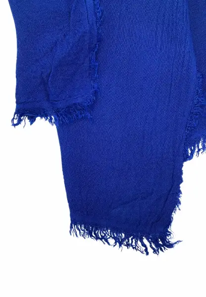 Leslii Schal Uni Viskose Bambus Natur-Schal nachhaltig Bamboo Indoor Schal Electric Blue Heißer Verkauf