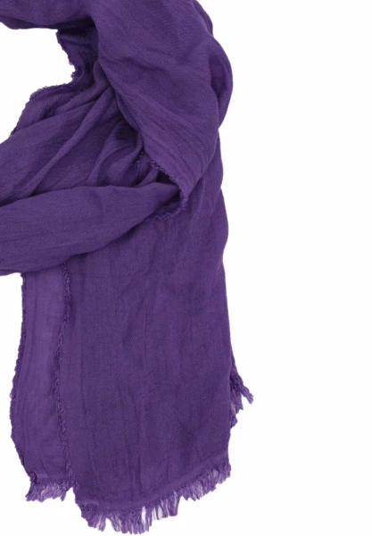 Leslii Schal Uni Viskose Bambus Natur-Schal lila Schal einfarbig nachhaltig Bamboo Lavendel Riesige Ersparnisse