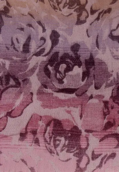 -50% SALE Leslii Schal Blumen-Muster Rosen gemusterter Fransen-Schal Muster-Schal in Pink Lila Super Rabatt
