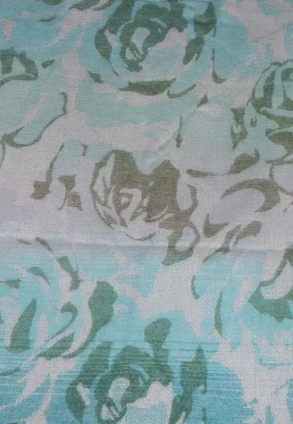 -50% SALE Leslii Schal Blumen-Muster Rosen gemusterter Fransen-Schal Muster-Schal in Grün Mint Clearance-Verkauf