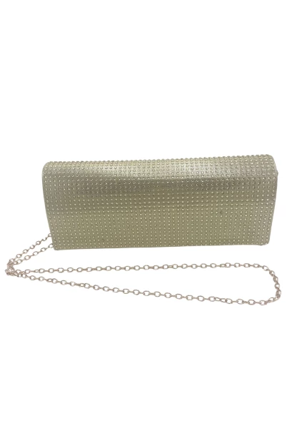 Leslii Clutch Handtasche Glitzer Steinchen in Gold Online Shopping