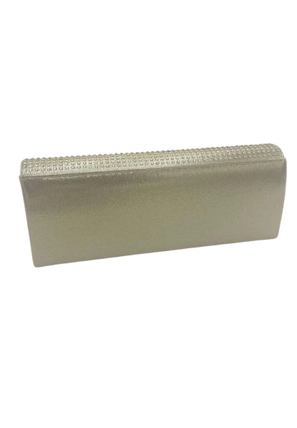 Leslii Clutch Handtasche Glitzer Steinchen in Gold Online Shopping