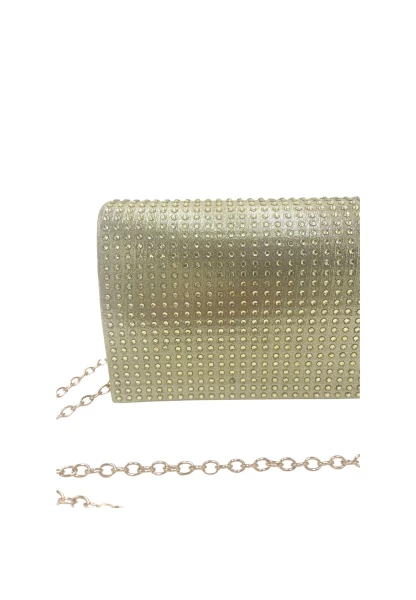 Leslii Clutch Handtasche Glitzer Steinchen in Gold Online Shopping
