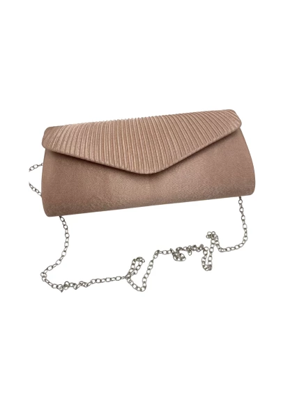 Leslii Clutch Handtasche Schimmer in Beige Exklusivangebot