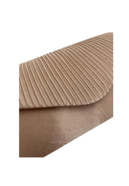 Leslii Clutch Handtasche Schimmer in Beige Exklusivangebot