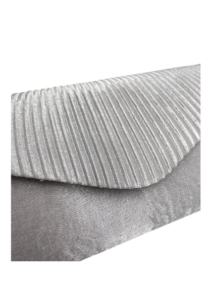 Leslii Clutch Handtasche Schimmer in Grau Cyber Monday