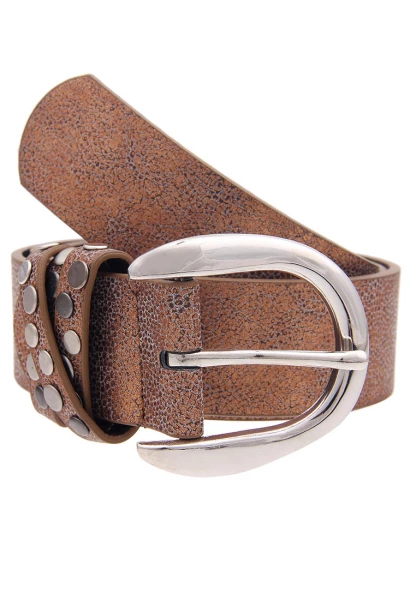 -50% SALE Leslii Damen-Gürtel Single Rivet Polyurethan Breite 3,8cm 500510614 Neuheiten
