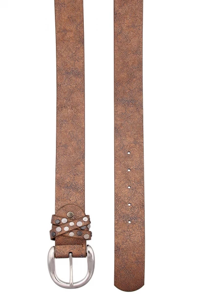 -50% SALE Leslii Damen-Gürtel Single Rivet Polyurethan Breite 3,8cm 500510614 Neuheiten