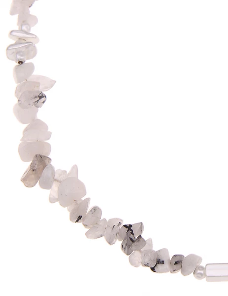 Leslii SALE kurze Kette Steinsplitter grau - 13/grau Zeitbegrenzte Promotion