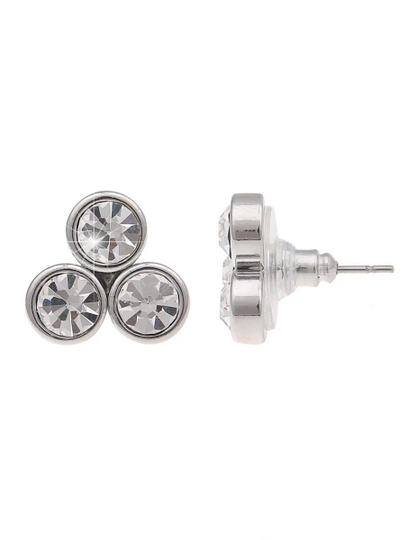 -50% SALE Leslii Ohrringe Ohrstecker Glitzer-Style in Weiß Nur noch ein Tag übrig
