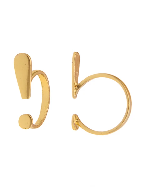 -50% SALE Leslii Damenring Simple Look aus Metalllegierung Größe 17mm 18mm oder 19mm in Gold Auslauf