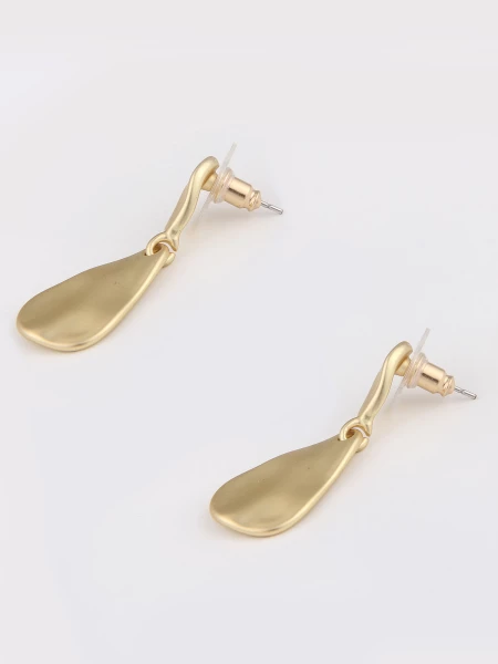 Leslii Ohrstecker doppelter Tropfen Ohrringe Gold Matt Bis zu 55% Rabatt