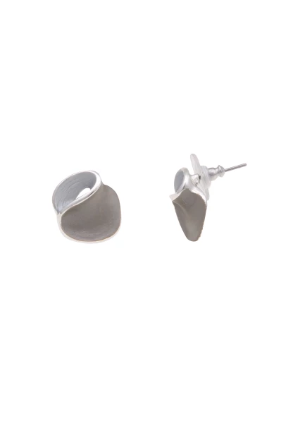 Leslii Damen-Ohrringe Lea graue Ohrstecker silberne Modeschmuck-Ohrringe Ohrschmuck Grau 2025