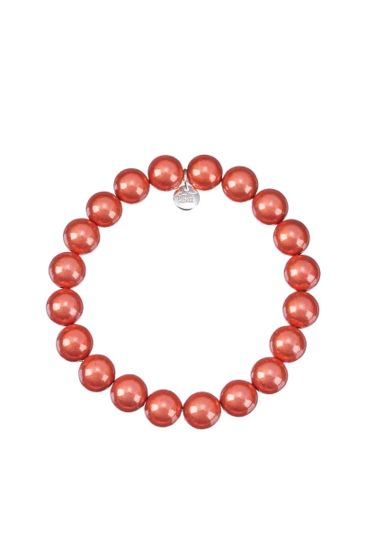 Leslii Reflective Pearl Perlen-Armband Magic 3D-Effekt Ø 10mm in Orange Angebote