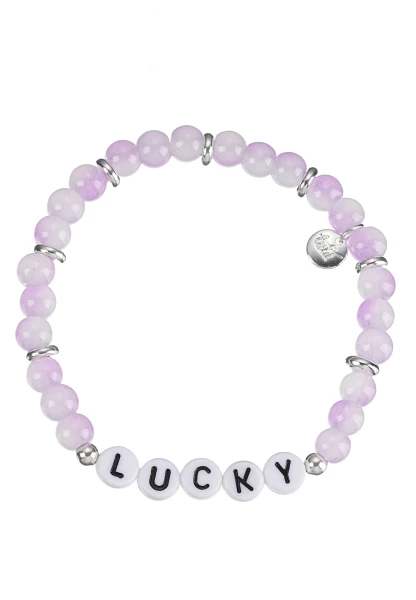 Leslii Armband Lucky Stretch in Lila Sonderangebot