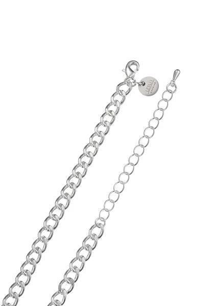 Leslii kurze Halskette Silberglieder Sterling Silber Glaskristalle Auslauf