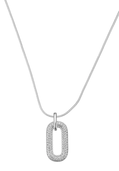 Leslii kurze Schlangenkette Strassoval | Silber Fabrikpreis
